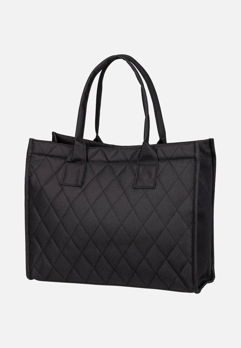 Daily Shopper Rhombus Black - Tote Bag