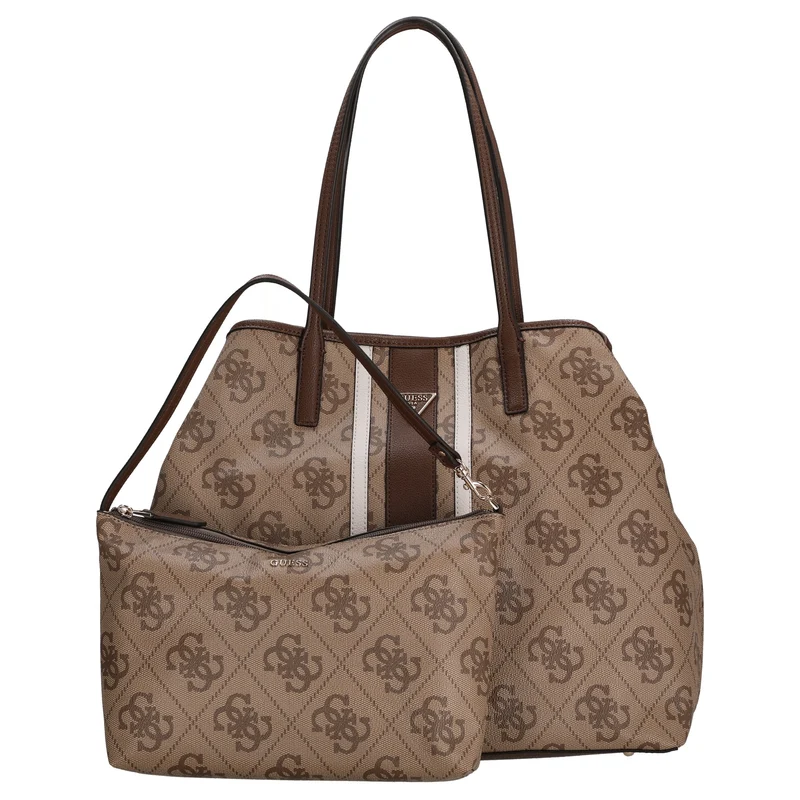 Guess Victtoria Large 2 in 1 Tote - Shopper 40 cm (latte logo/brown)