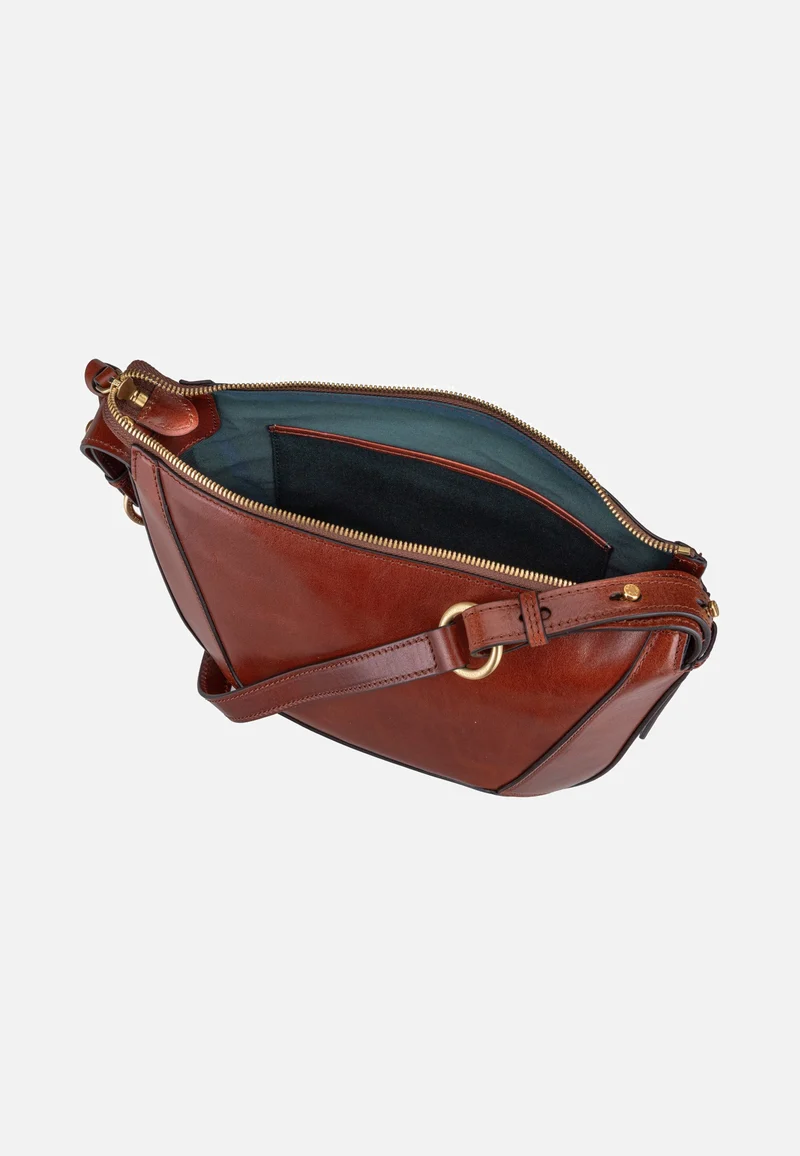 Fedora Crossbody Marrone/Oro - Crossbody Bag