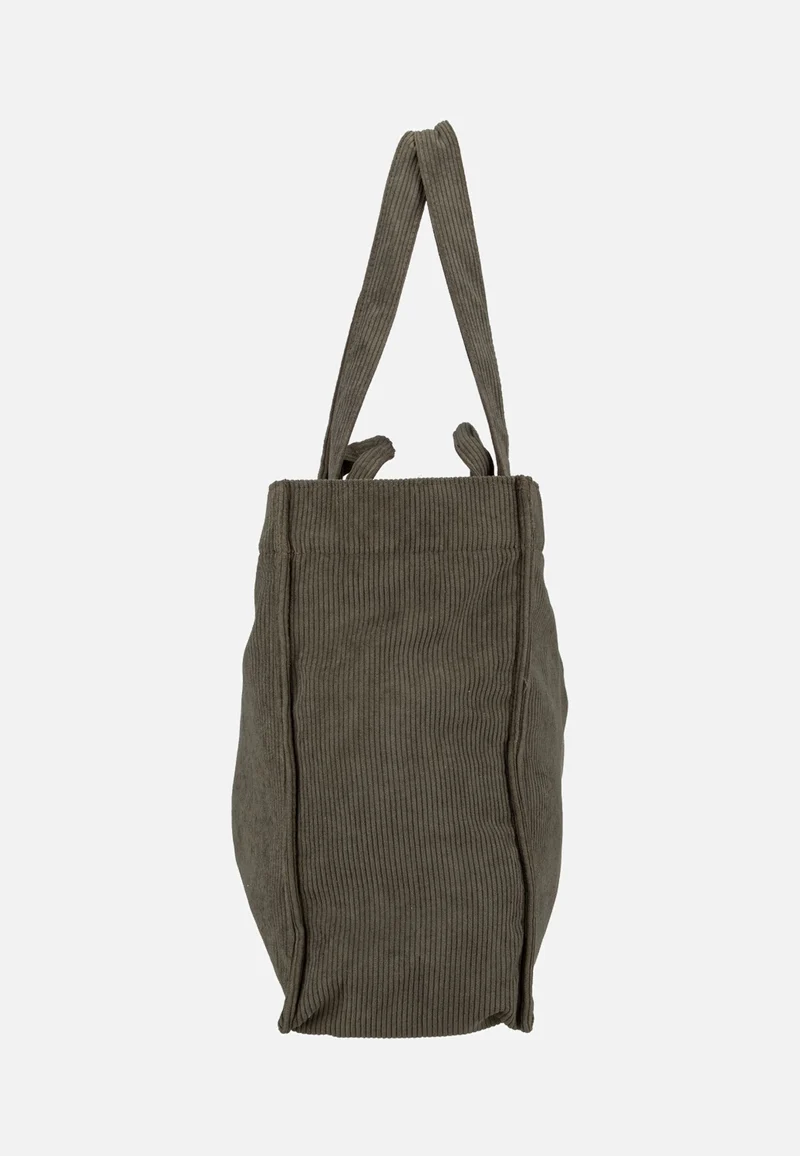 Softshopper Cord Dark Matcha - Shopper