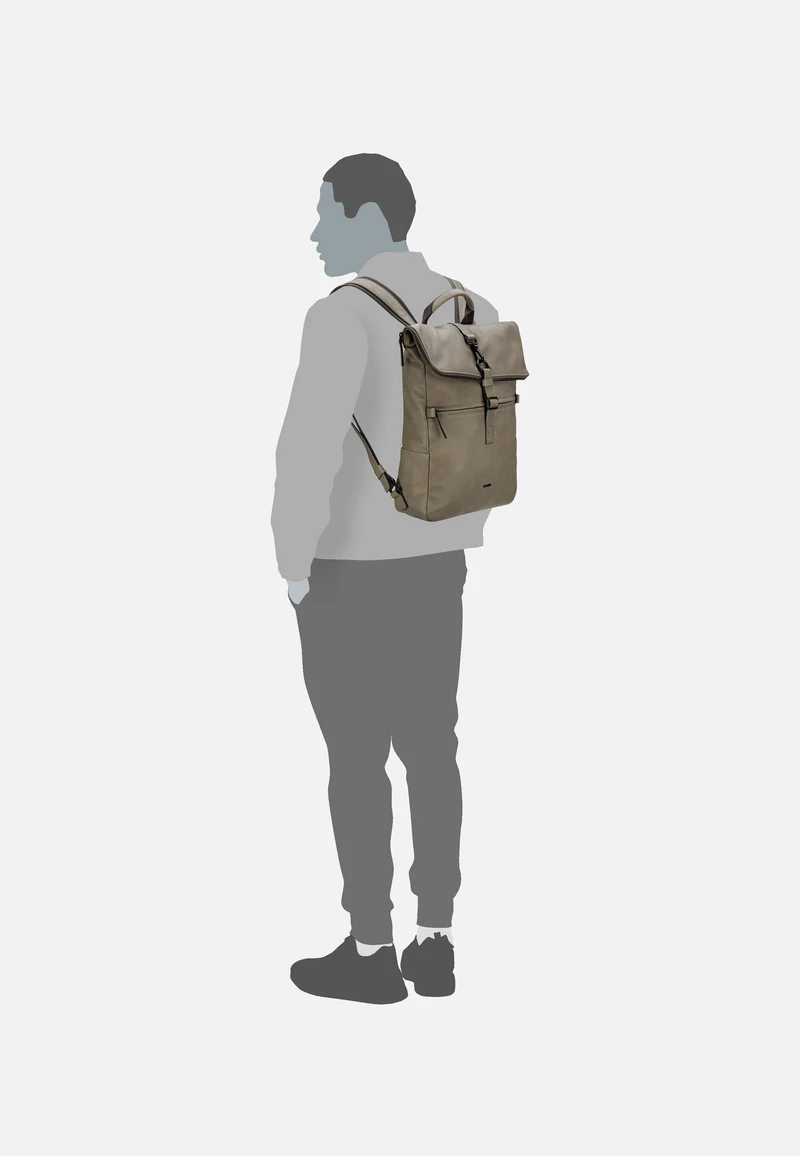 Casual 5470 Taupe - Rolltop Rucksack