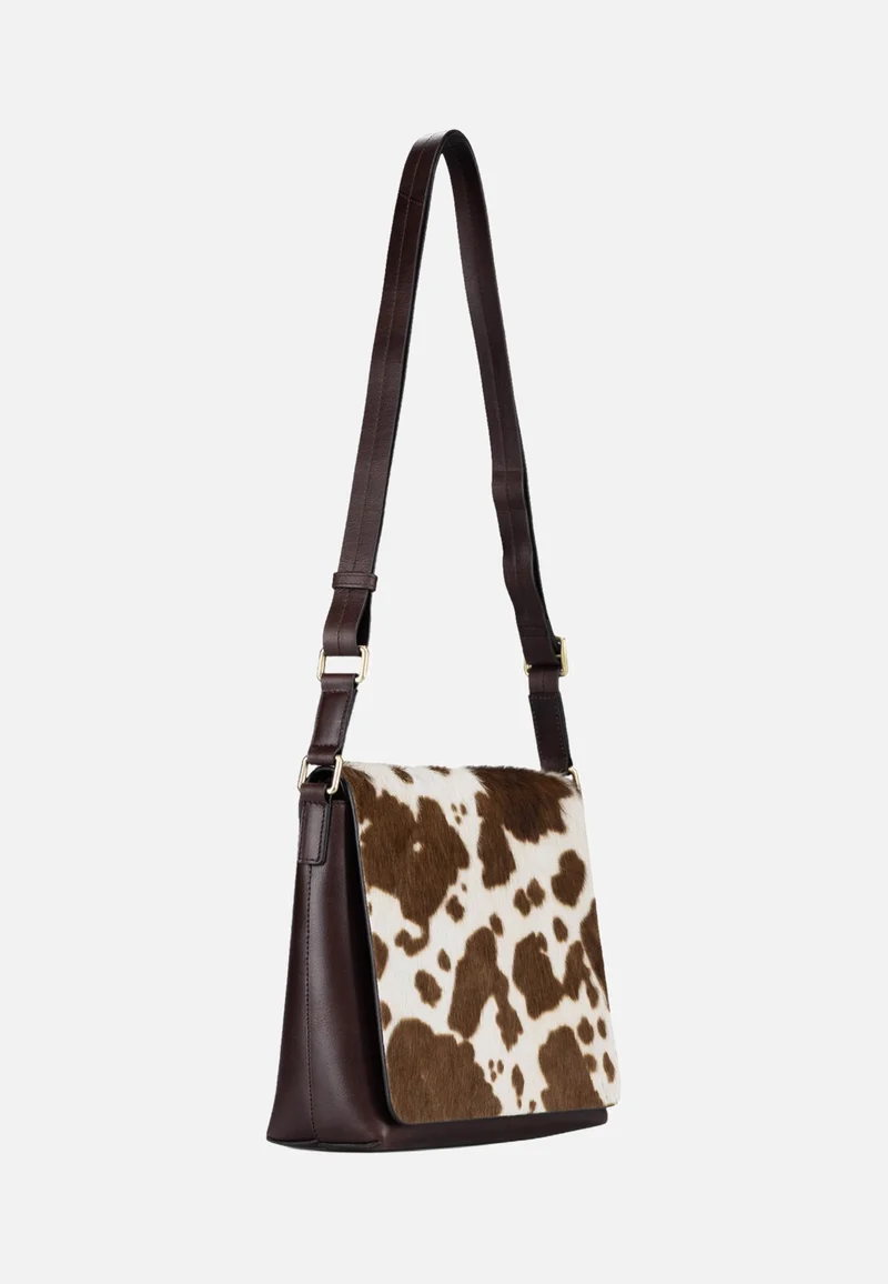 Furry Cow Shoulder Bag M 3125 Brown - Crossbody Bag