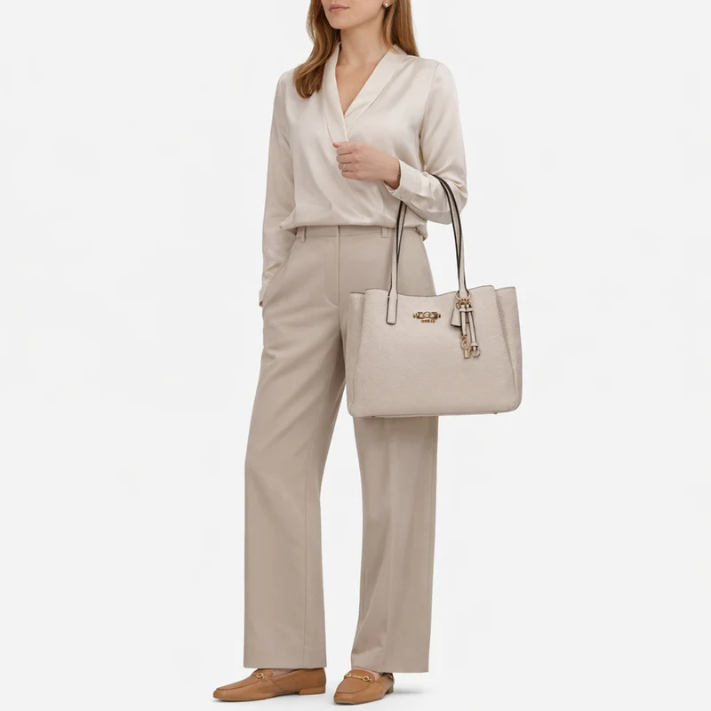 Guess Anise Multi Comp Tote - Shopper 37 cm (stone logo)