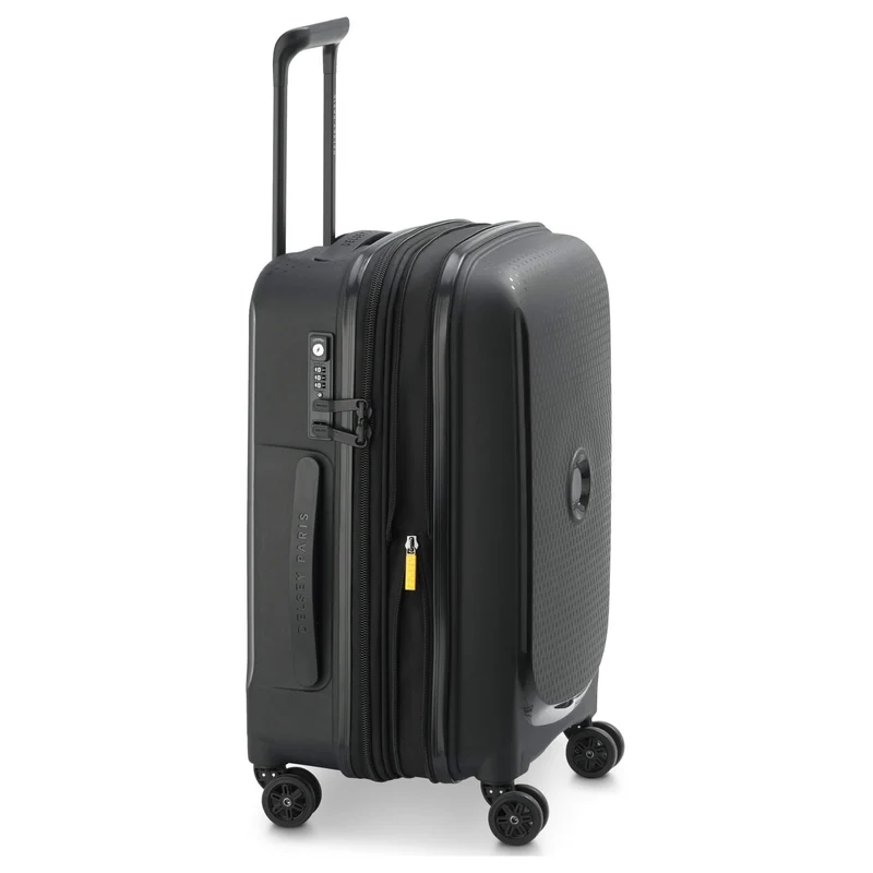 Delsey Paris Belmont Plus - 4-Rollen-Kabinentrolley recycelt 55 cm erw. (schwarz)