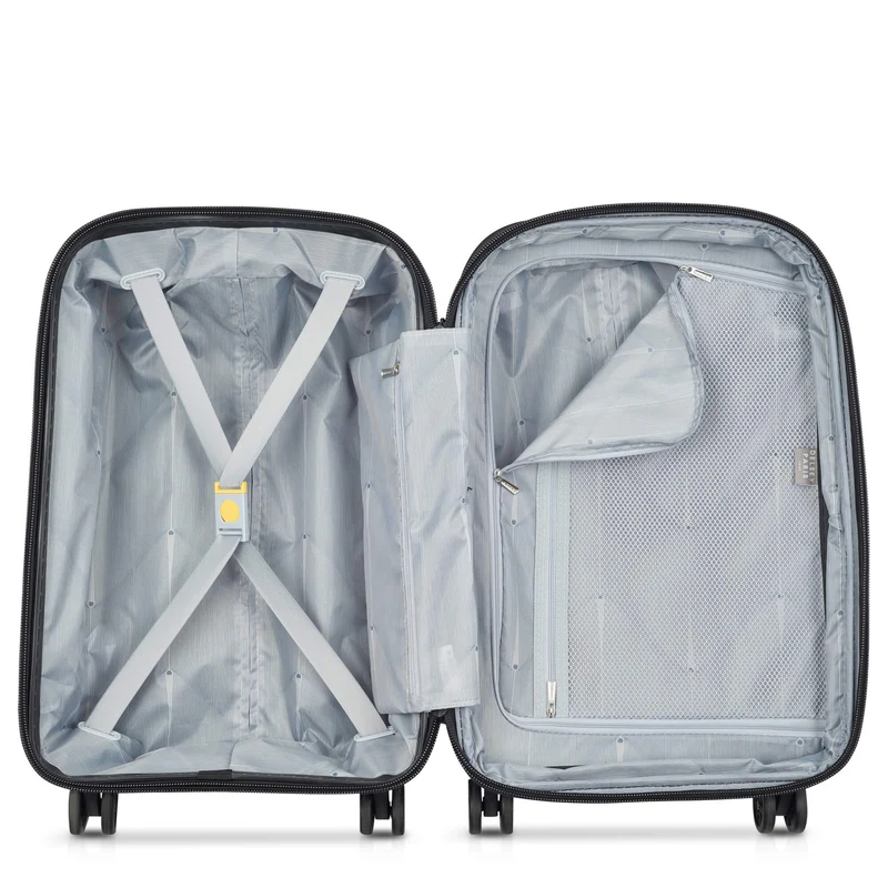 Delsey Paris Belmont Plus - 4-Rollen-Kabinentrolley recycelt 55 cm erw. (schwarz)