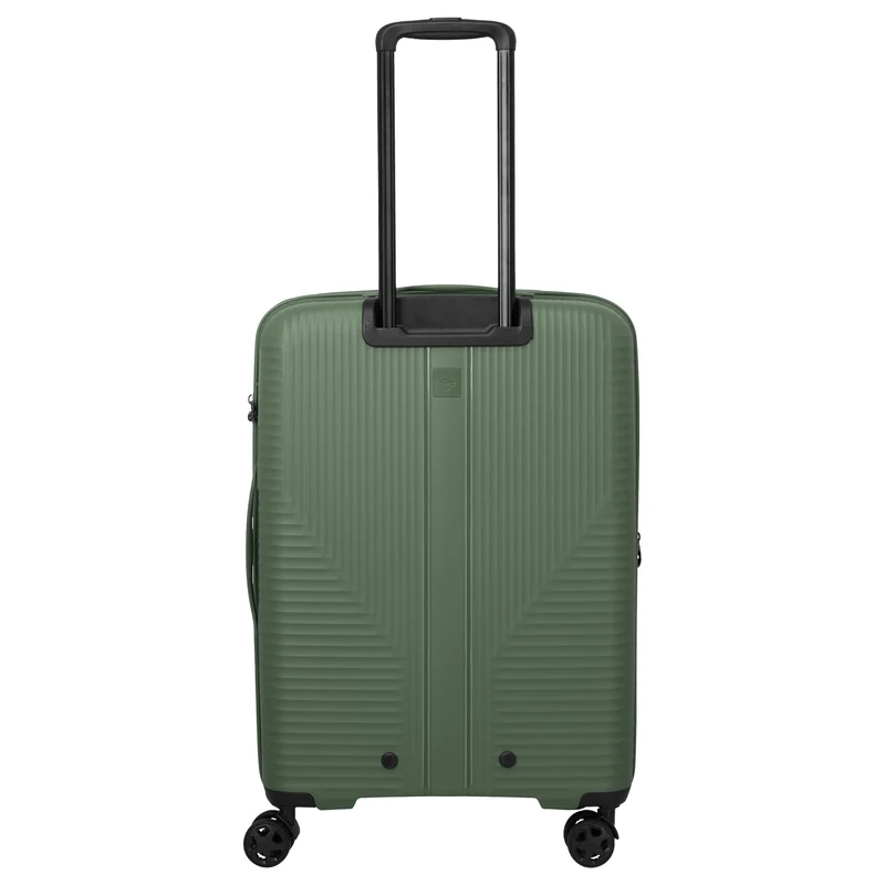 Travelite Air Stripe - 4-Rollen-Trolley 66 cm erw. (green)