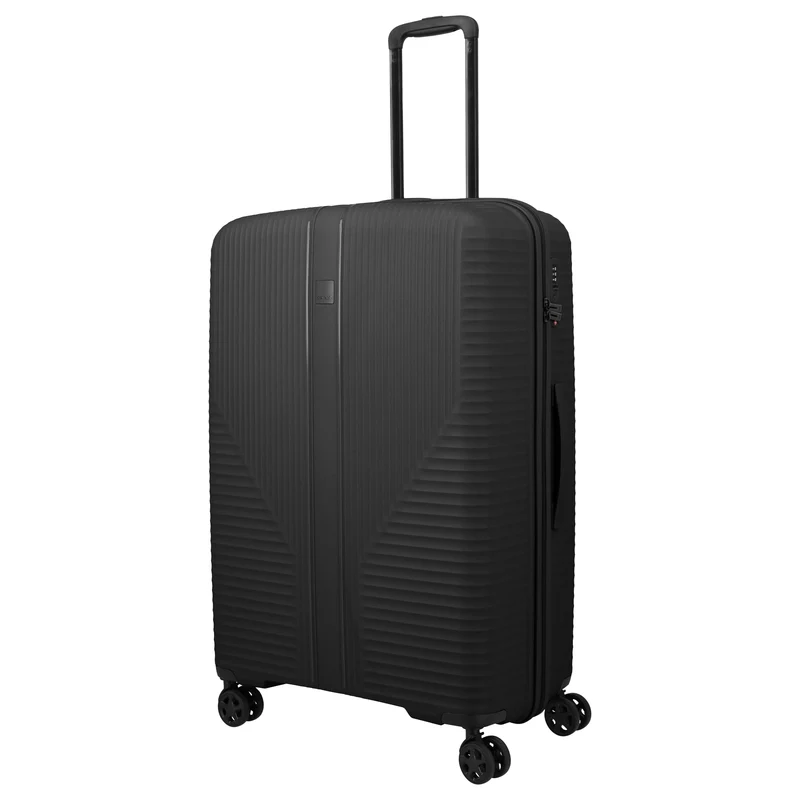 Travelite Air Stripe - 4-Rollen-Trolley Set 3 tlg. (black, Set 3tlg.)