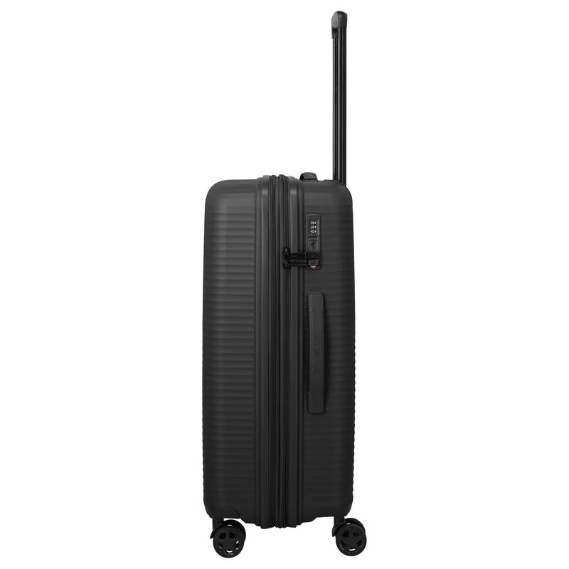 Travelite Air Stripe - 4-Rollen-Trolley 66 cm erw. (black)