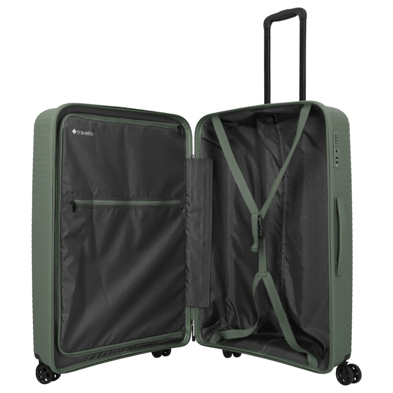 Travelite Air Stripe - 4-Rollen-Trolley Set 3 tlg. (green)