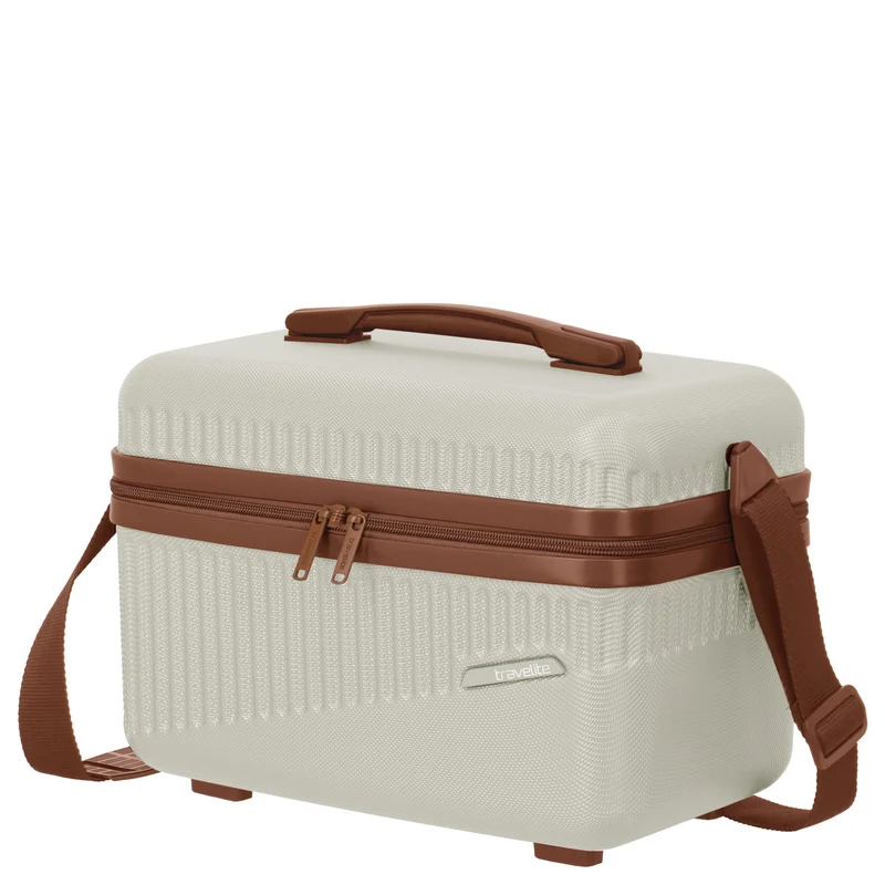 Travelite Bali - Beautycase 36 cm (weiß/cognac)