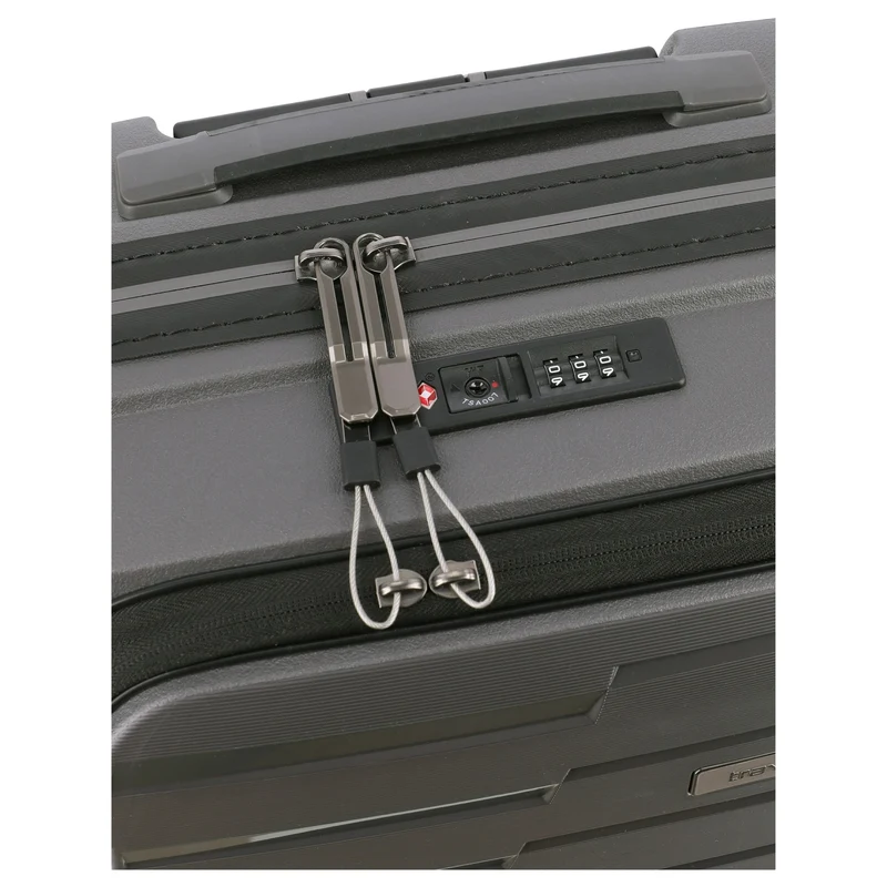 Travelite Air Base - 4-Rollen-Kabinentrolley mit Vortasche S 55 cm (anthracite)
