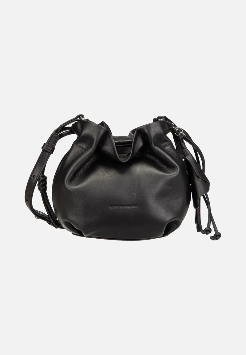 Fleur Jet Black - Bucket Bag