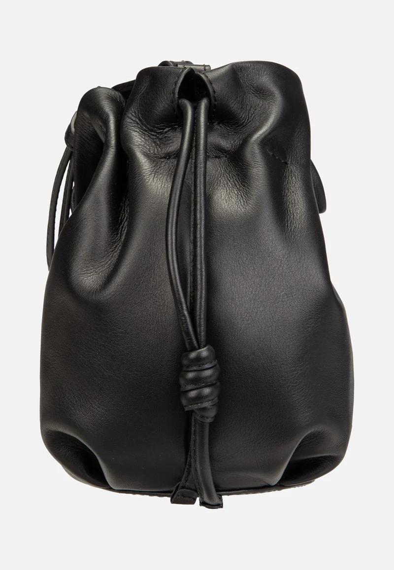 Fleur Jet Black - Bucket Bag