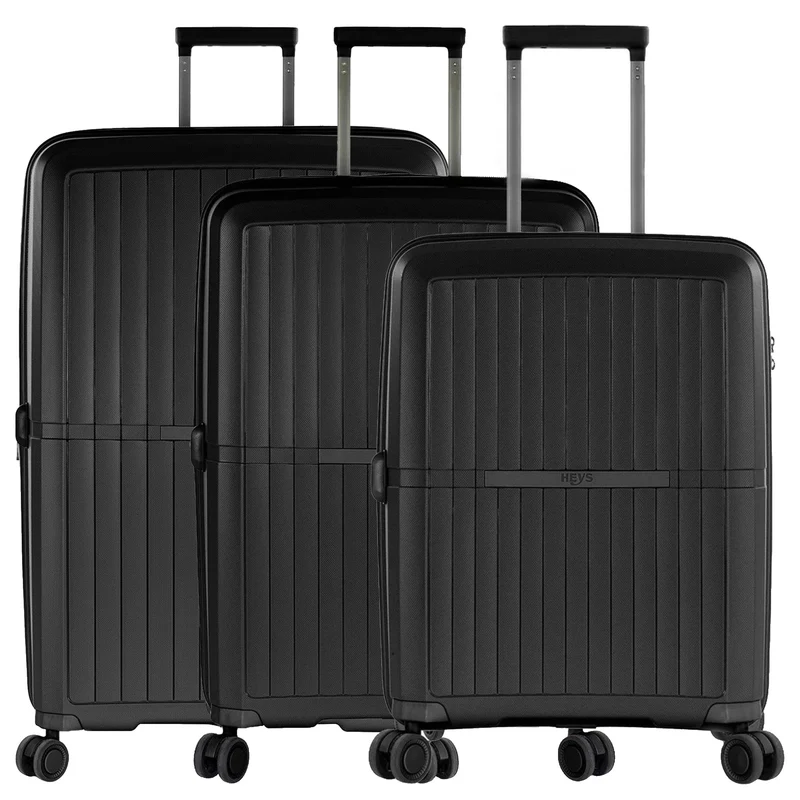 Heys AirLite - 4-Rollen-Trolley Set 3tlg. L/M/S erw. (schwarz)