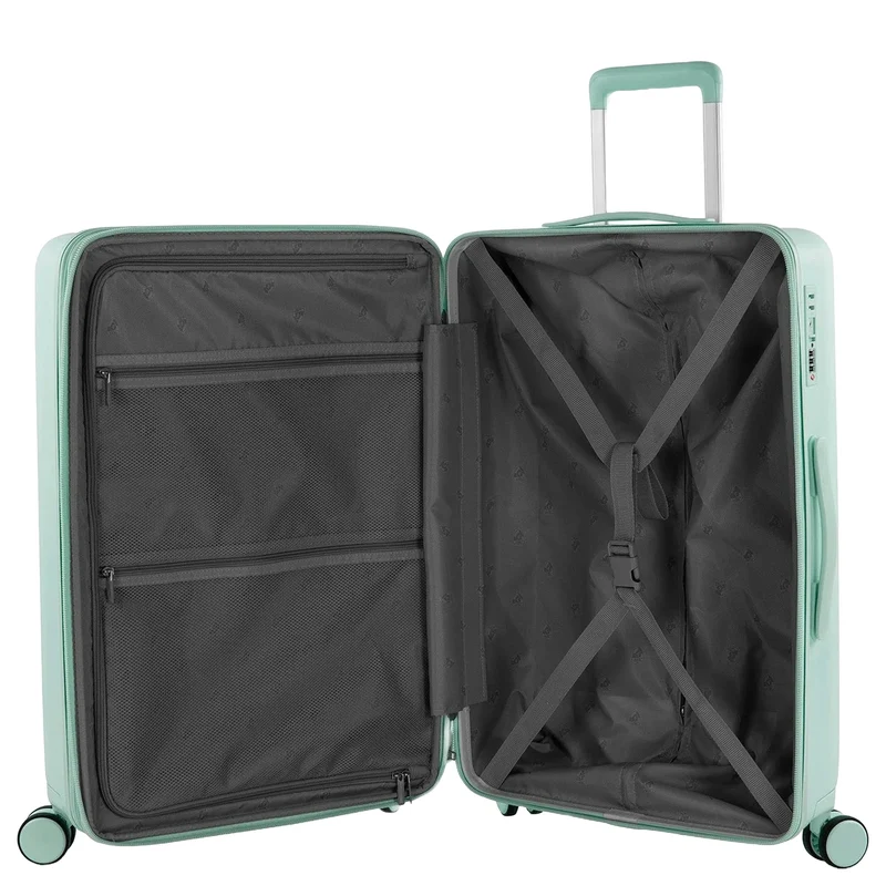Heys Pastel - 4-Rollen-Trolley M 66 cm erw. (mint)