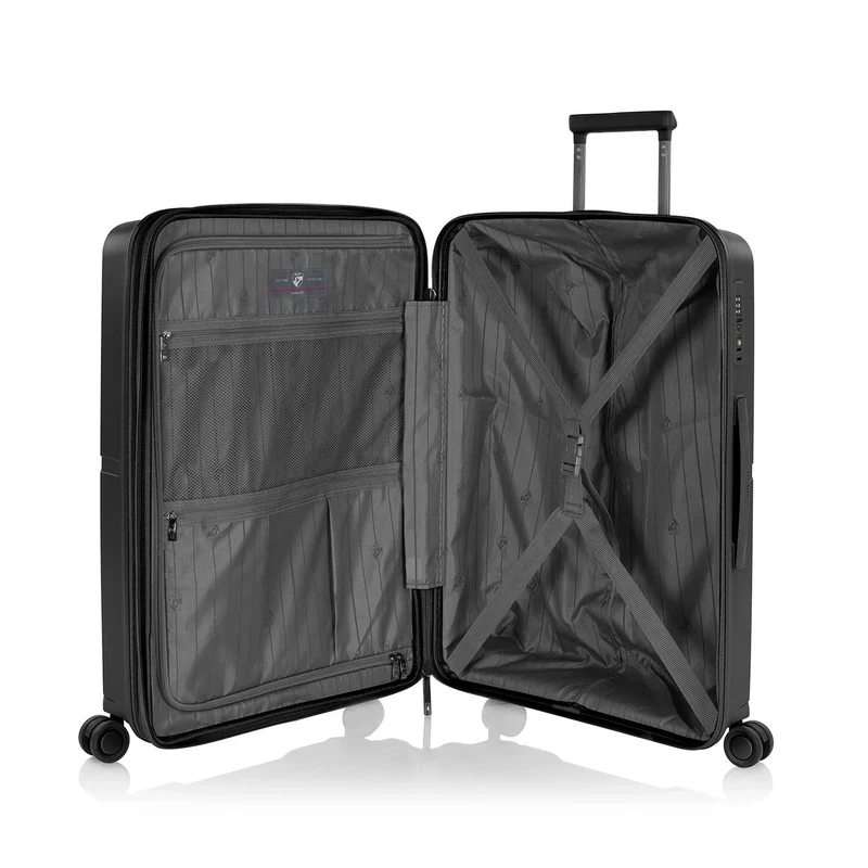 Heys AirLite - 4-Rollen-Trolley M 66 cm erw. (schwarz)