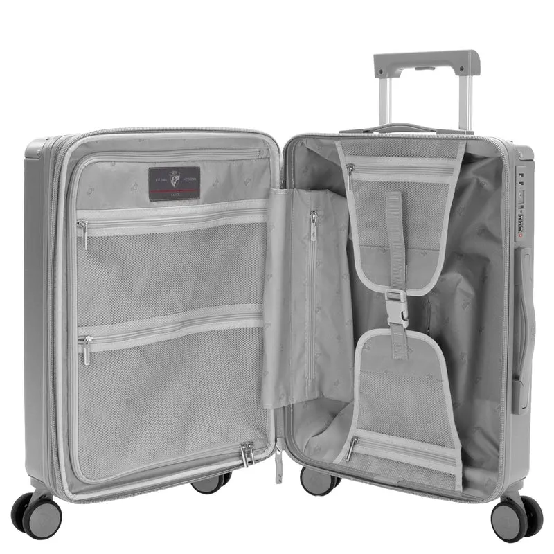 Heys Luxe - 4-Rollen-Kabinentrolley S 53 cm erw. (silver)