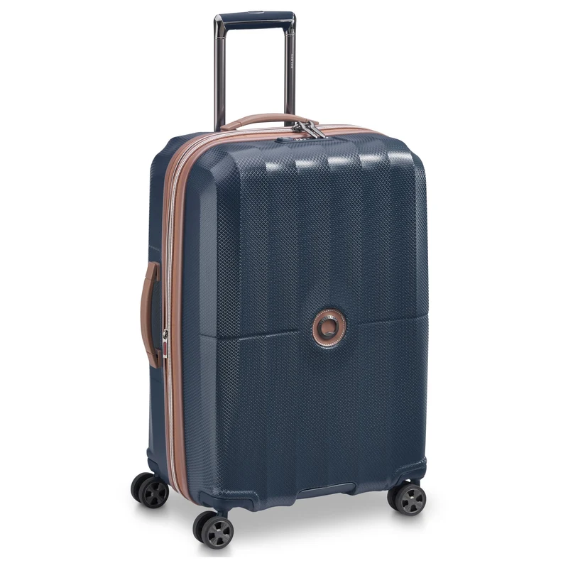 Delsey Paris Carrousel - 4-Rollen-Trolley 67 cm erw. (marineblau)