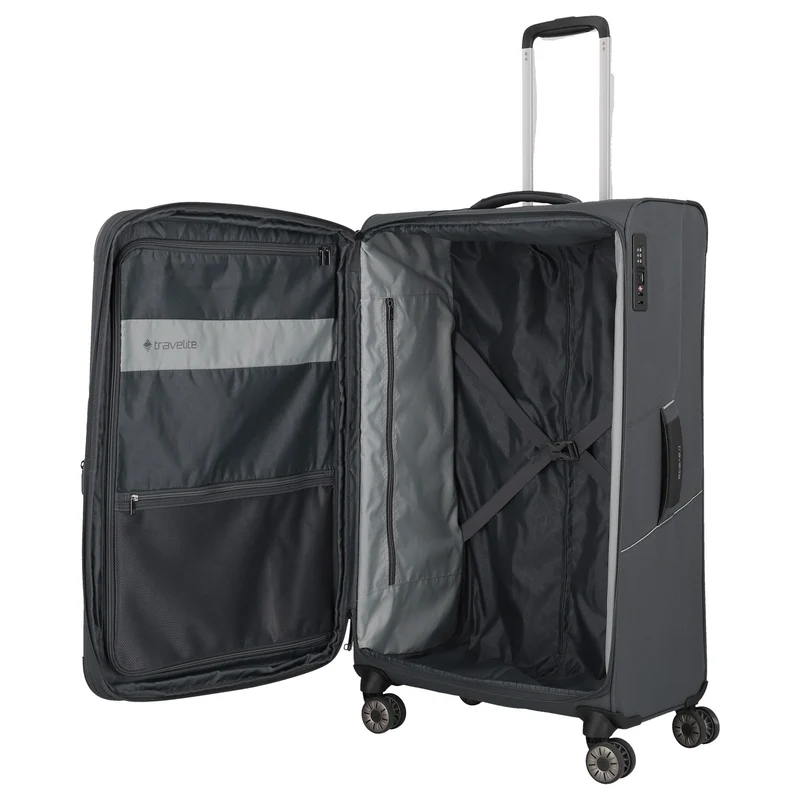 Travelite Skaii - 4-Rollen-Trolley L 78 cm erw. (gipfelgrau)