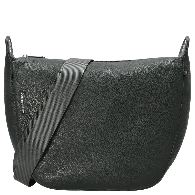 Mandarina Duck Mellow Leather - Umhängetasche M 34 cm (pine green)