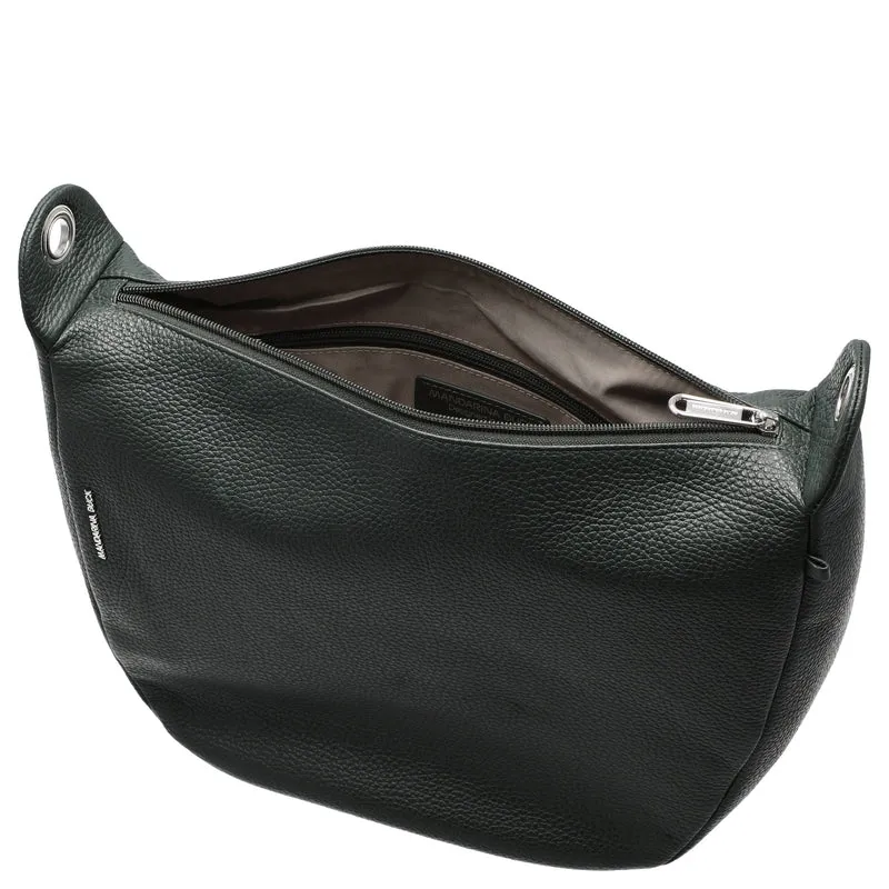 Mandarina Duck Mellow Leather - Umhängetasche M 34 cm (pine green)