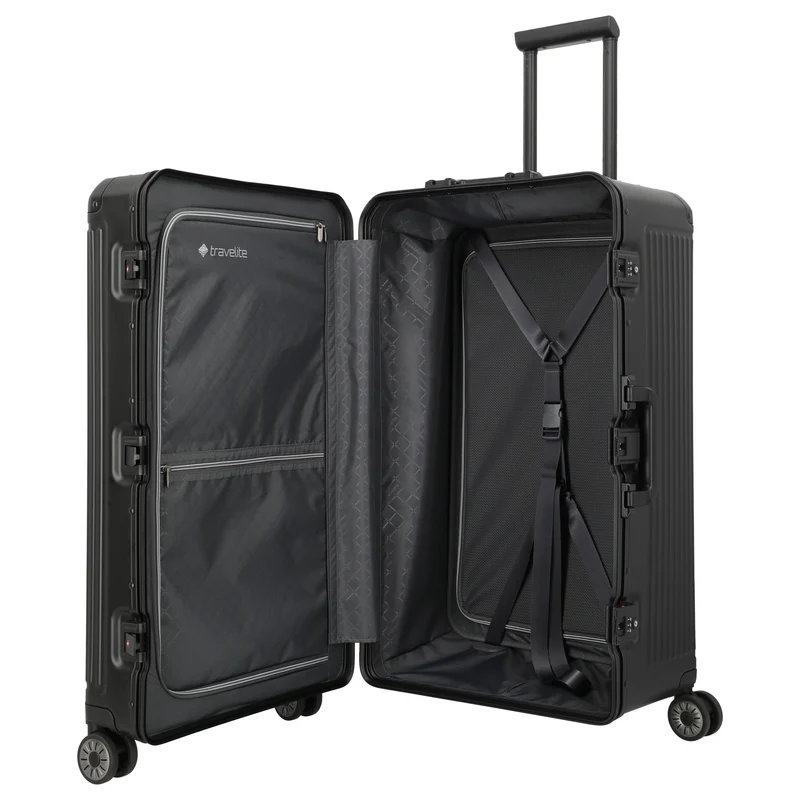 Travelite Next Trunk - 4-Rollen-Trolley 76 cm (schwarz)