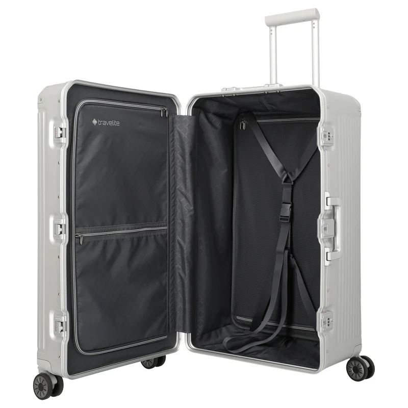 Travelite Next Trunk - 4-Rollen-Trolley 76 cm (silber)