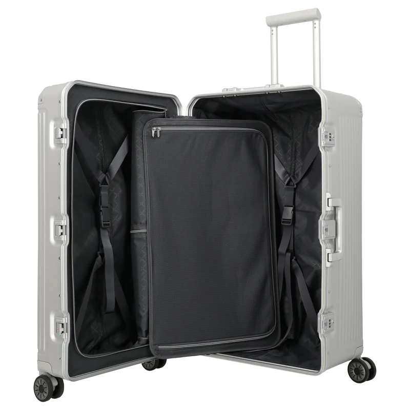 Travelite Next Trunk - 4-Rollen-Trolley 76 cm (silber)