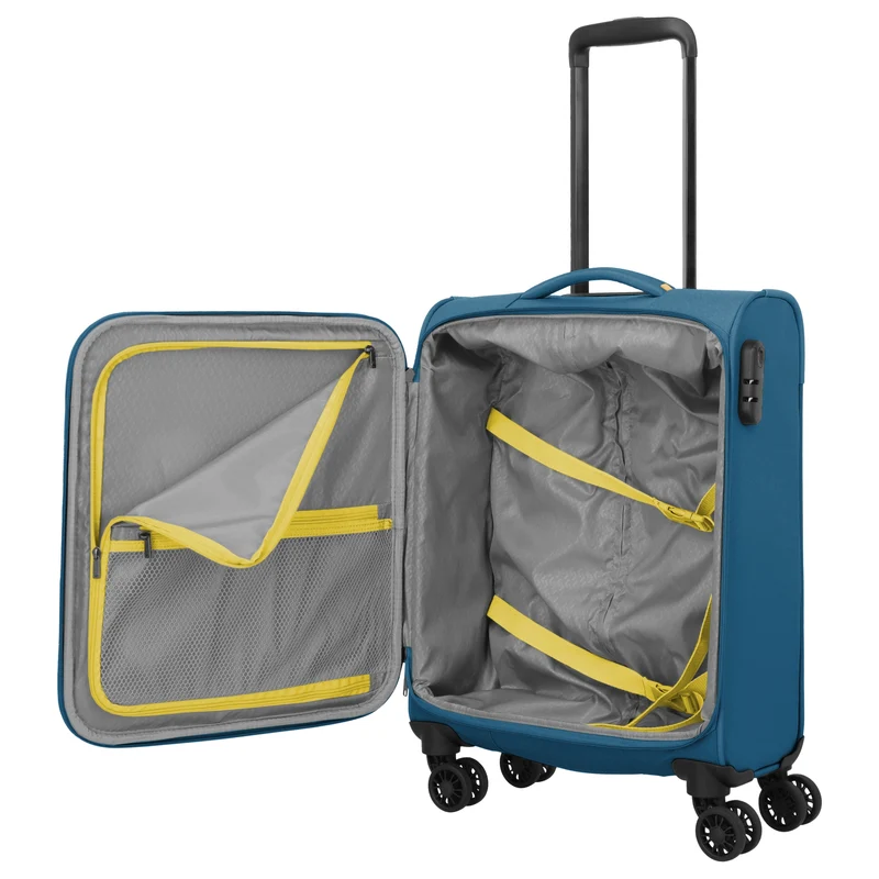 Travelite Umbria - 4-Rollen-Kabinentrolley S 55 cm (petrol)