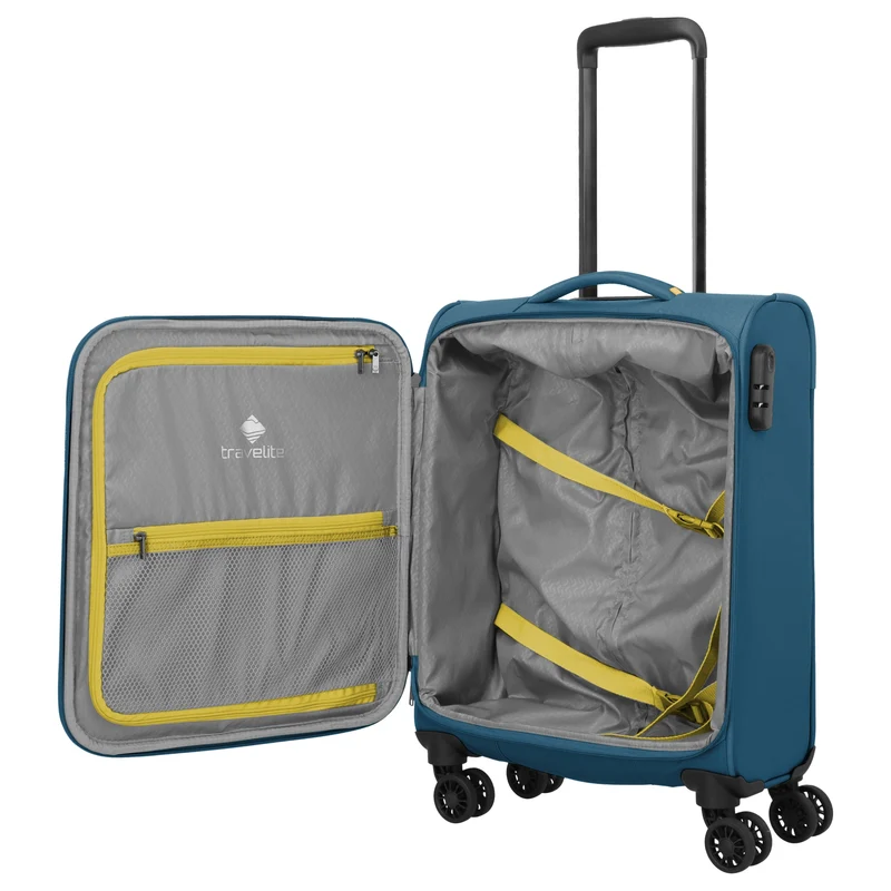 Travelite Umbria - 4-Rollen-Kabinentrolley S 55 cm (petrol)
