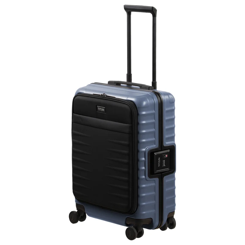 TITAN OVERSEAS - 4-Rollen-Kabinentrolley S 55/23cm mit Vortasche (midnight blue)
