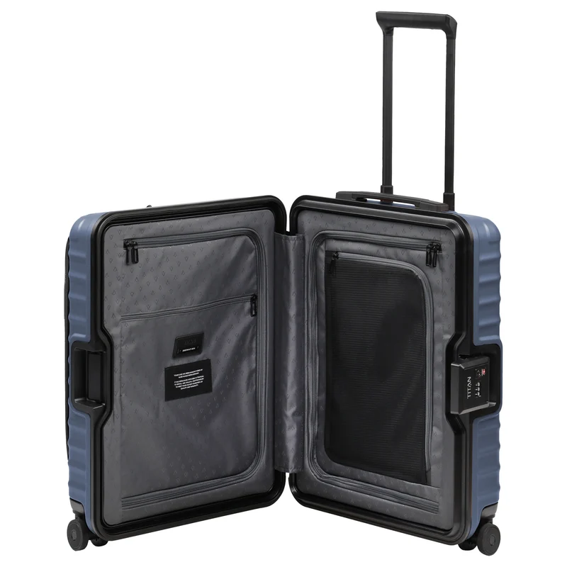 TITAN OVERSEAS - 4-Rollen-Kabinentrolley S 55/23cm mit Vortasche (midnight blue)
