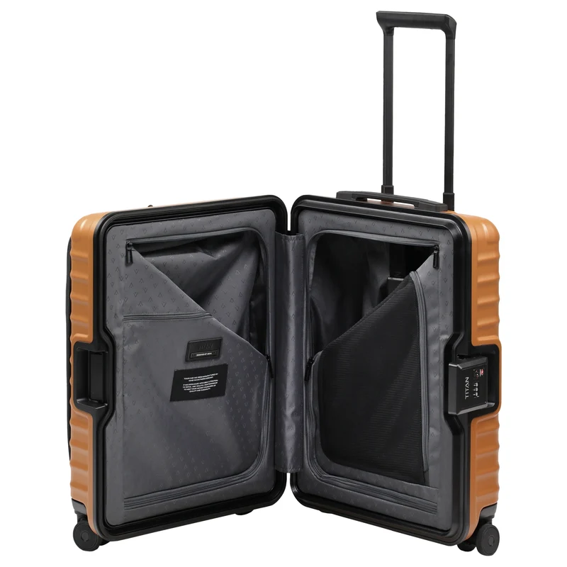 TITAN OVERSEAS - 4-Rollen-Kabinentrolley S 55/23cm mit Vortasche (canyon bronze)
