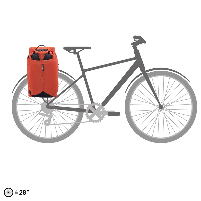 Ortlieb Vario Lite 22 Hinterradtasche - Rucksack 49 cm (rooibos)