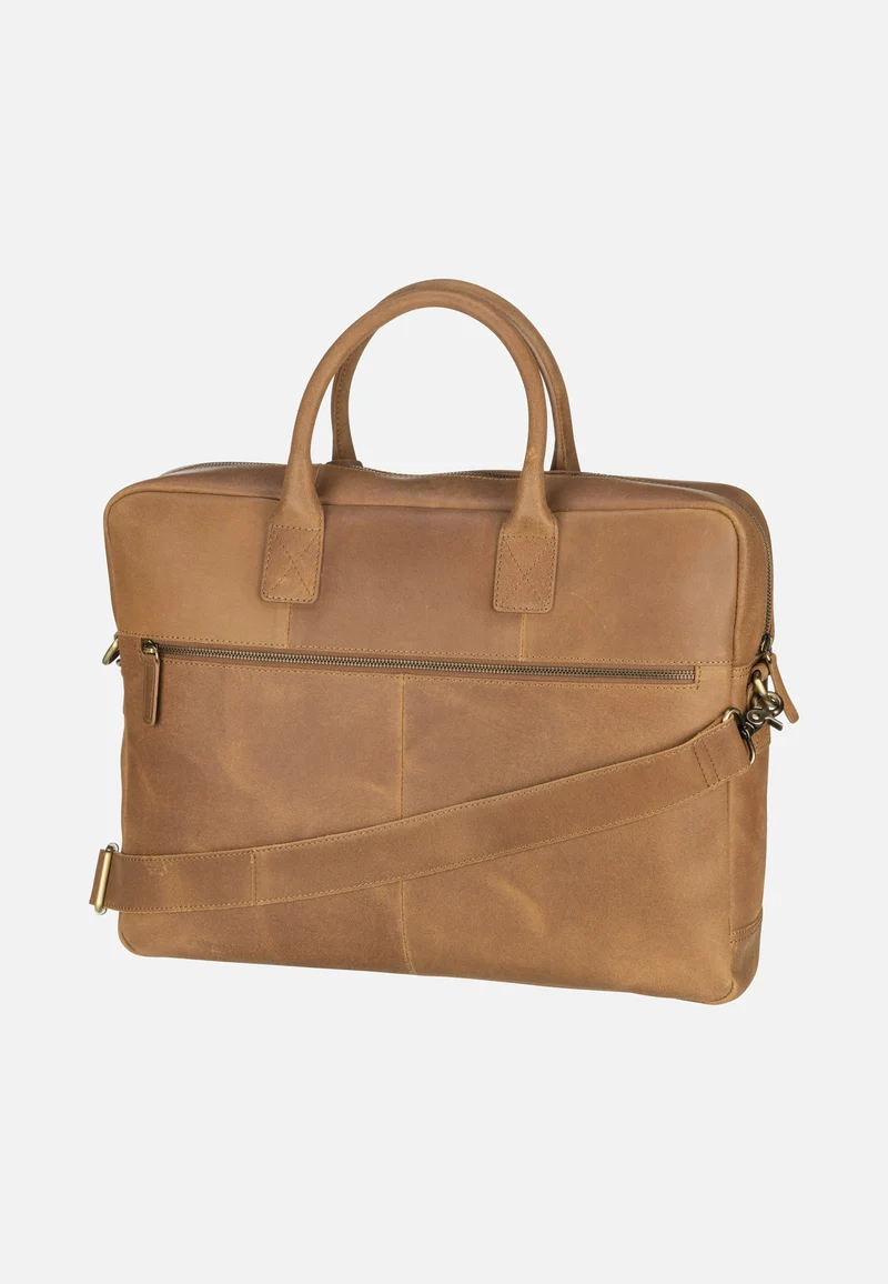 Vintage Max Big Worker 17'' 7339 Cognac - Aktentasche