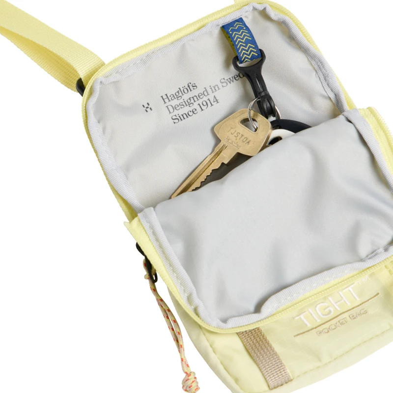 Haglöfs Tight Pocket Bag - Umhängetasche 16.5 cm (yellow rise/chalk beige)