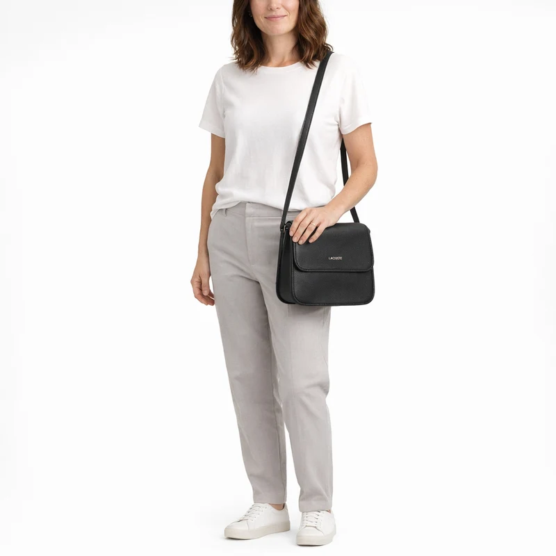 Lacoste Messenger Bag - Umhängetasche 24 cm (black)