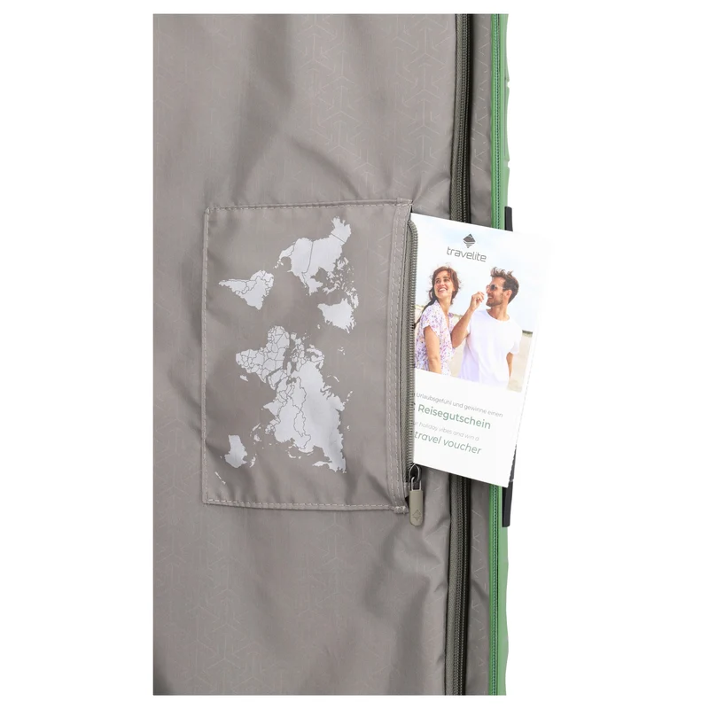 Travelite Mooby - 4-Rollen-Trolley M 66 cm erw. (grün)