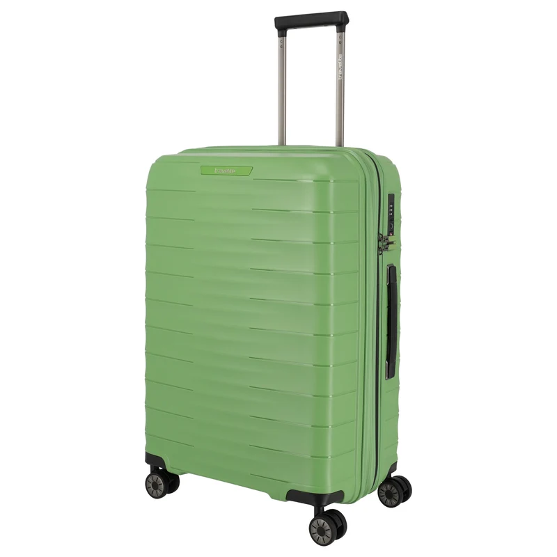 Travelite Mooby - 4-Rollen-Trolley Set L/M/S 3tlg. erw. (grün)