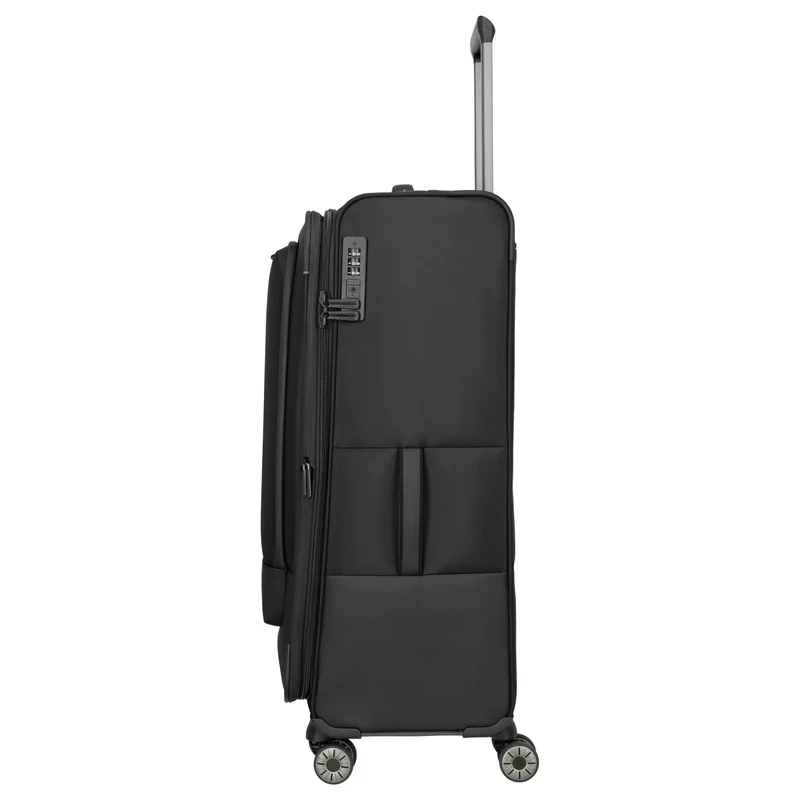 Travelite Crosslite - 4-Rollen-Trolley XL 81 cm erw. (schwarz)