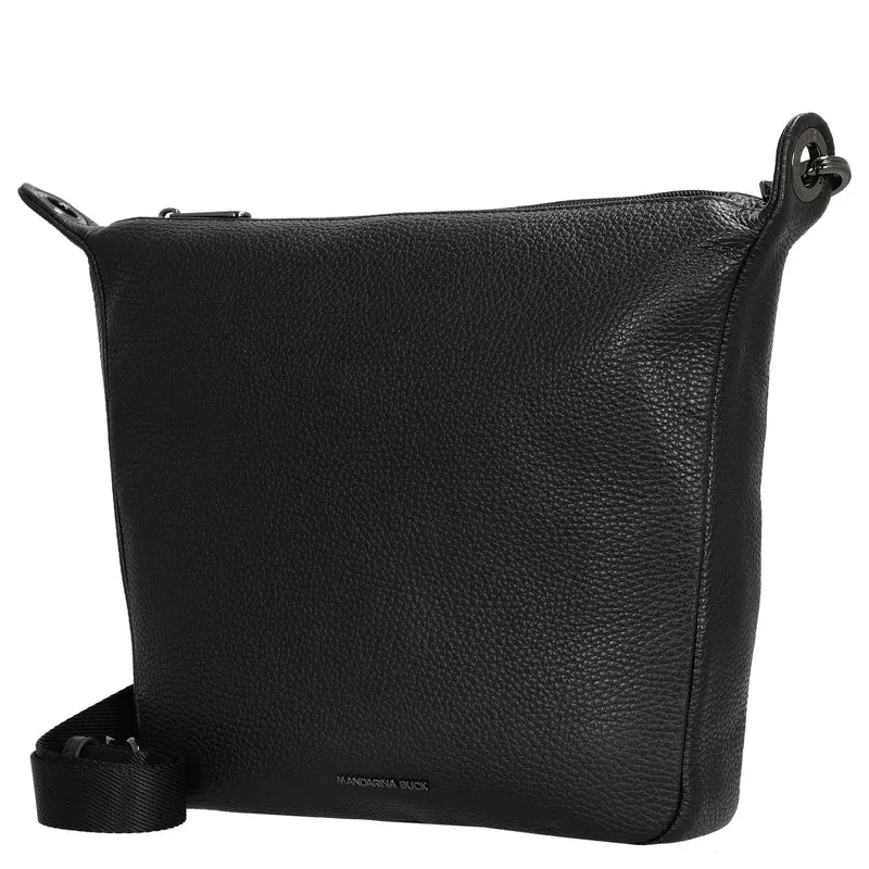 Mandarina Duck Mellow Leather - Schultertasche 28 cm (nero)