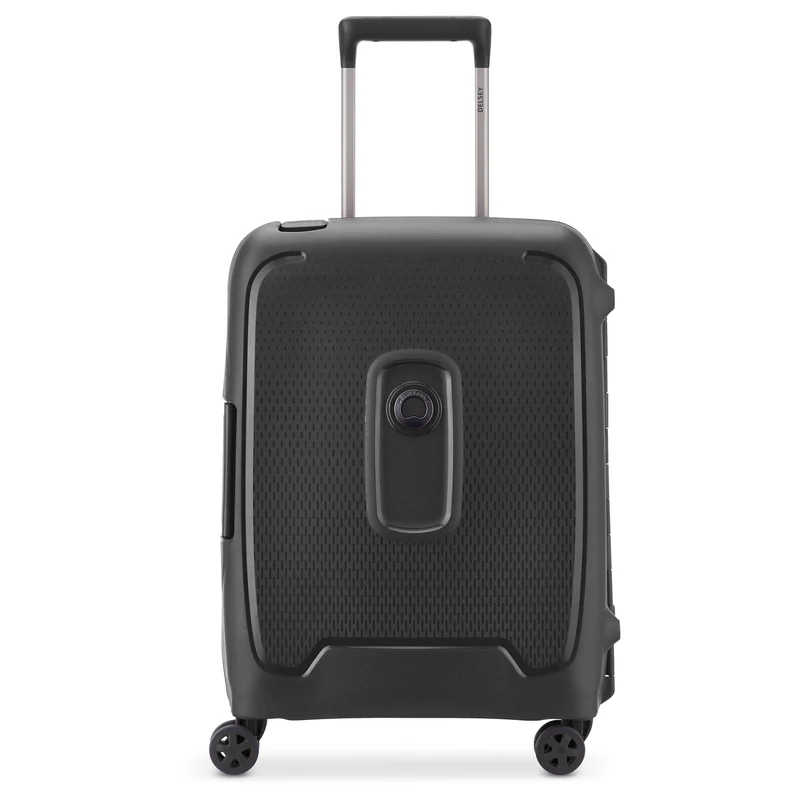 Delsey Paris Moncey Slim Line - 4-Rollen-Kabinentrolley 55 cm (schwarz)