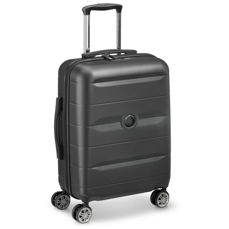 Delsey Paris Comete Plus Slim Line - 4-Rollen-Kabinentrolley 55 cm (schwarz)