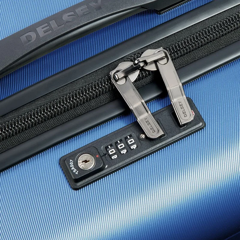 Delsey Paris Comete Plus Slim Line - 4-Rollen-Kabinentrolley 55 cm (schwarz)