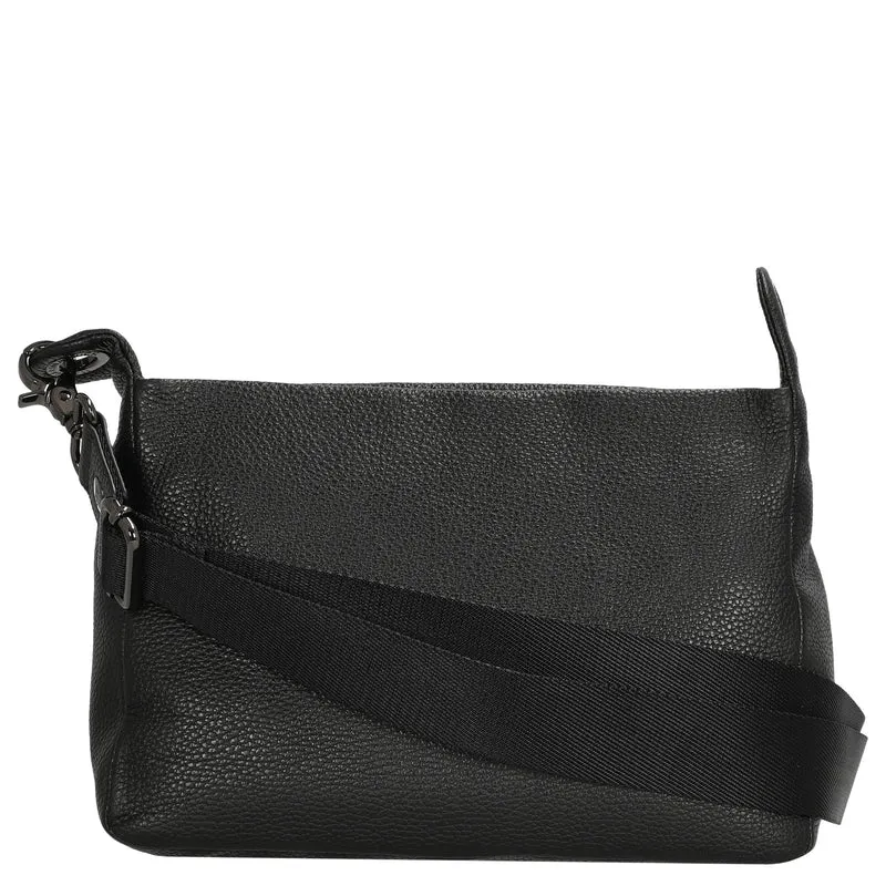 Mandarina Duck Mellow Leather - Umhängetasche 36 cm (nero)