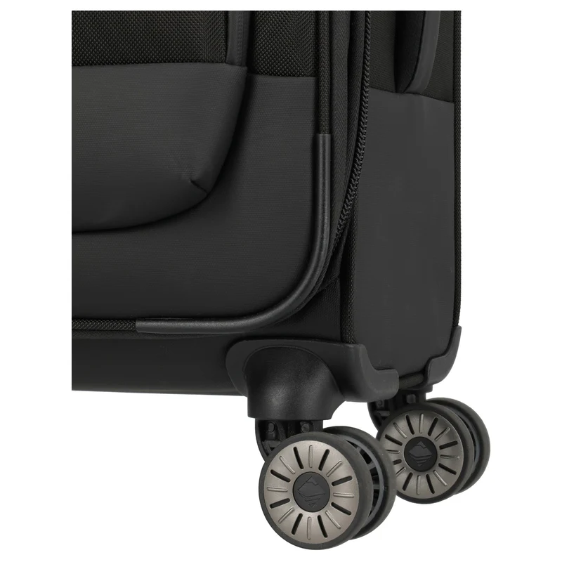 Travelite Crosslite - 4-Rollen-Kabinentrolley S 55 cm erw. (schwarz)