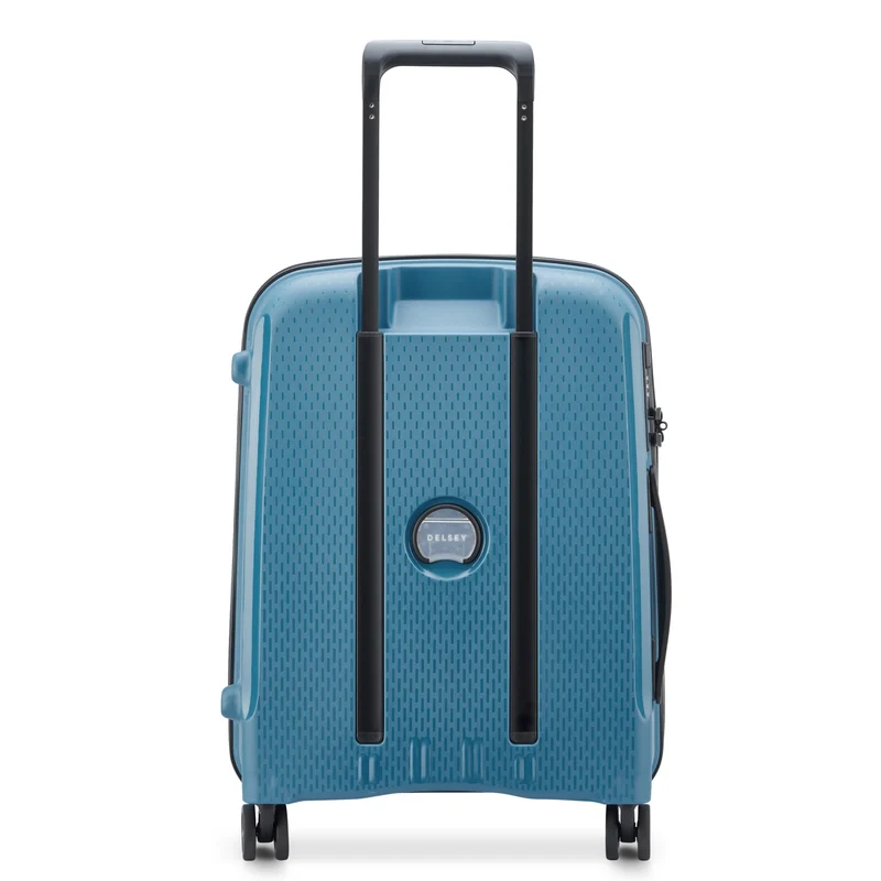 Delsey Paris Belmont Plus Slim Line - 4-Rollen-Kabinentrolley recycelt 55 cm (zink blau)