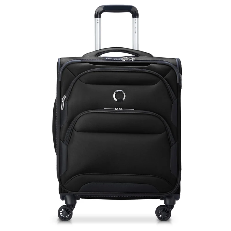 Delsey Paris Sky Max 2.0 Slim Line - 4-Rollen-Kabinentrolley 55 cm (schwarz)