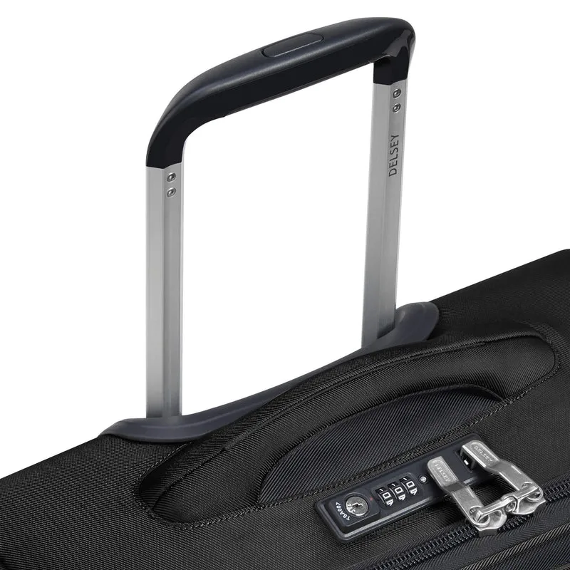 Delsey Paris Sky Max 2.0 Slim Line - 4-Rollen-Kabinentrolley 55 cm (schwarz)