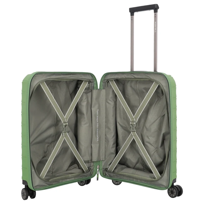 Travelite Mooby - 4-Rollen-Kabinentrolley S 55 cm (grün)
